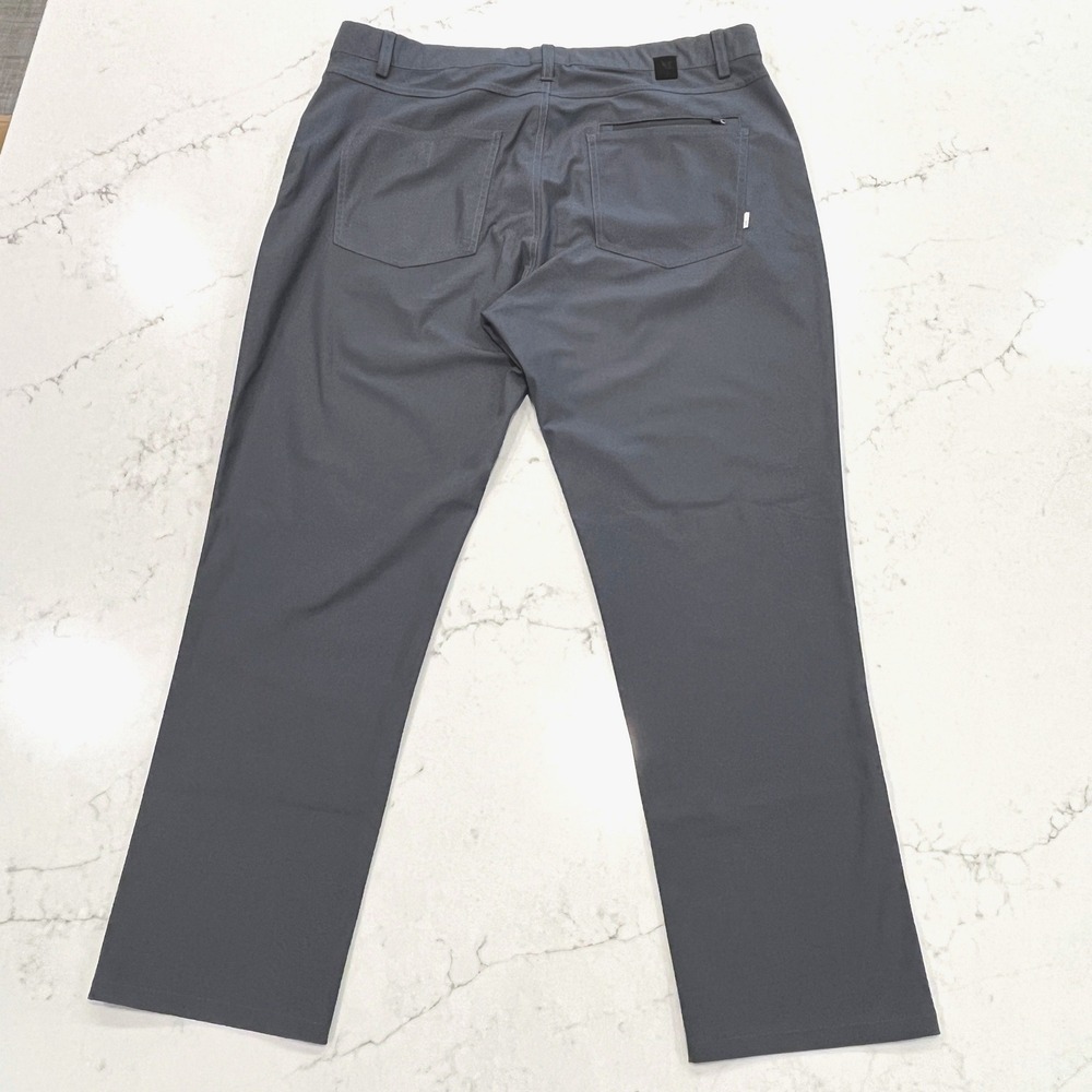 Vuori Meta Pant Mens 38 x28" Dark Gray Stretch Tech Performance Casual Classic - Picture 2 of 12